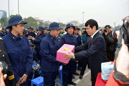 TP. Thanh Hóa tiễn thanh niên lên đường nhập ngũ
